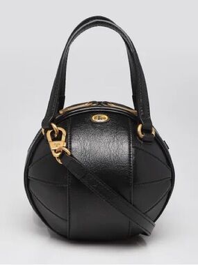 Gucci GG Black leather Tifosa Ball Bag